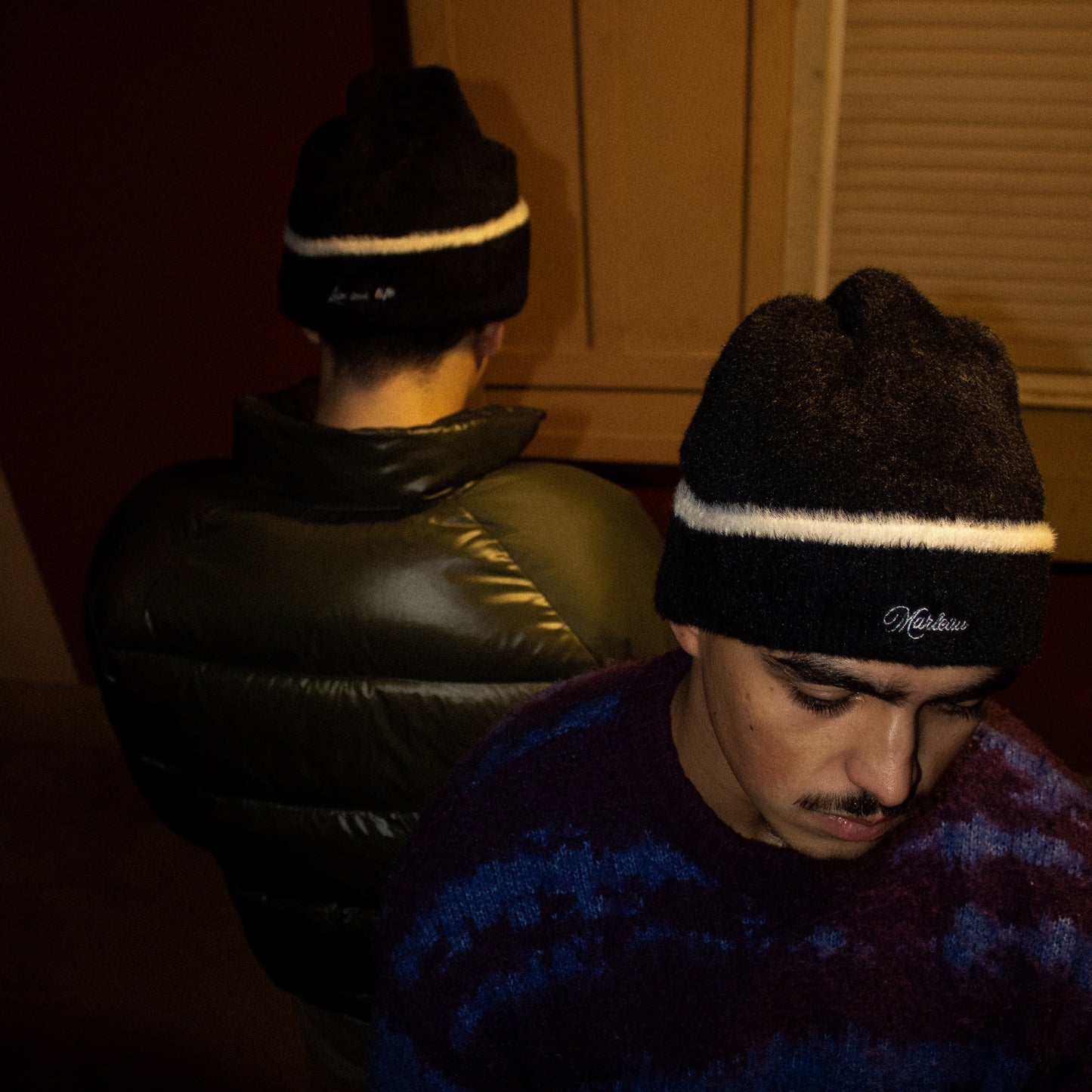 "Live our life" Mohair beanie